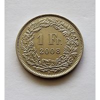 Швейцария 1 франк, 2008