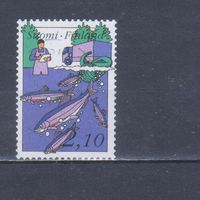 [2491] Финляндия 1991. Фауна.Рыба.Зарыбление водоемов. Гашеная марка.