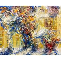 Шепелевич В.А. "Снег в городе", 2007г. Холст, масло. Размер 80х65 см.