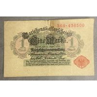 Банкнота 1 марка 1914 год. Германская империя.