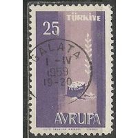 Турция. Марки по программе "Европа". 1958г. Mi#1610.