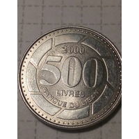 500 ливров Ливан 2000 год