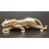 Статуэтка Леопард с монетой Бронза