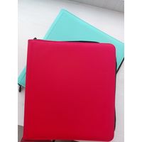 Альбом для карточек, Красный, новый. 3 на 4, 20 листов (480 карт), размер ячейки 71 на 96 мм.