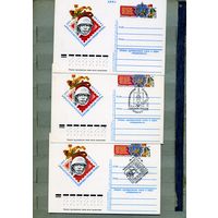 Открытка, почтовая карточка, 1982, Заг. 102,  Фил. ВЫСТАВКА ГОРОДОВ-ГЕРОЕВ 3шт тая и 2шт СГ М-ва п-т, м-ва К-3