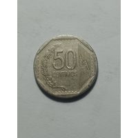 Перу 50 Сантимо 2005 года .