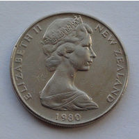 Новая Зеландия 10 центов. 1980 г.