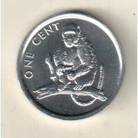 Острова Кука 1 цент 2003 Обезьяна