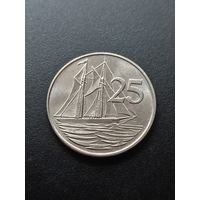 Каймановы острова 25 центов 2002 г.