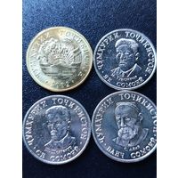 Таджикистан. Комплект 4 монеты. 2022 год.