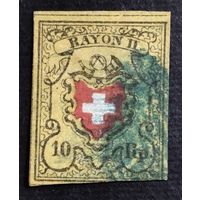 Швейцария 1850г. Mi8ll.  Высокая цена каталога.