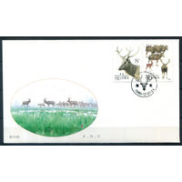 Китай - 1988г. - олени, FDC/КПД - 1 конверт с гашением первого дня - [Mi 2213-2214]. #3-WB-84-CP-13
