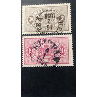 Швеция 1874-1893 стандарт СЛУЖЕБНАЯ герб  зубц.13 \291фк\