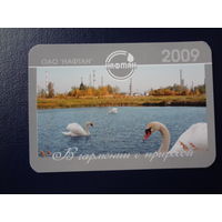 Календарик 2009 г.  В гармонии с природой.
