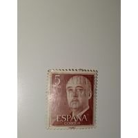 Испания  1955 Франсиско Франко, испанский генерал и диктатор.