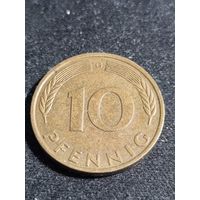 ФРГ 10 пфеннигов 1979 G