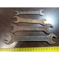 Ключи гаечные рожковые. СССР. 22,19,17,14,13,11,10