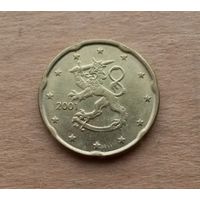 Финляндия, 20 евроцентов 2001 г.
