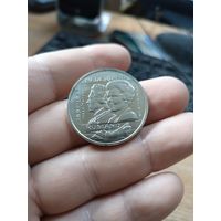 2 1/2 экю Нидерланды 1997, 300 лет отношениям между Нидерландами и Россией