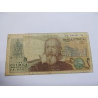 2000 лир 1973г ,Италия ,Галилео Галилей