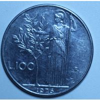 Италия, 100 лир, 1976 год