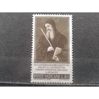 Ватикан, 1965. Святой Бенедикт, основатель орден*