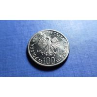 100 злотых 1984. Польша. 40 лет образованию Польской Народной Республики. AU!