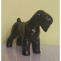 Статуэтка фарфоровая собака Ризеншнауцер чёрный