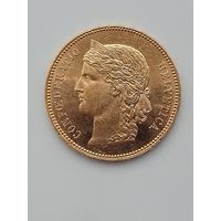 20 франков Швейцария. 1896г. ( Старый тип, редкая )