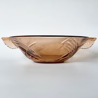 Блюдо ваза для фруктов Huta Niemen J Stolle стекло 26cm