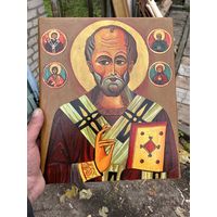 Икона краска(ни наклейка)на дереве