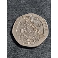 Великобритания 20 пенсов 2003