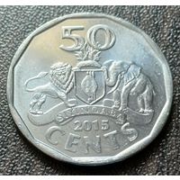 Эсватини (Свазиленд) 50 центов, 2015    ( 1-9-2 )