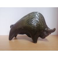 Керамическая фигурка зубра времен СССР