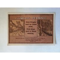 Германия 50 пфеннигов 1922 г Штрелиц (Strelitz) 1283.1--3/3, a UNC, частный выпуск