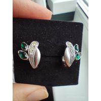 Старенькие серьги серебро