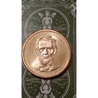 США 1 доллар 2010 D. 16 президент Абрахам Линкольн