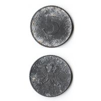 5 грошей Австрия 1965 года