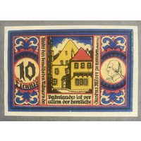 Нотгельд , 10 пфеннигов, Оснабрюк 1921год Веймарская республика