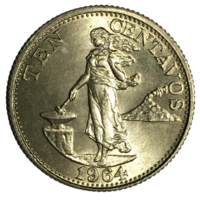 Филиппины 10 сентаво, 1964 [UNC]