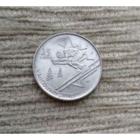 Werty71 Канада 25 центов 2007 XXI зимние Олимпийские Игры Ванкувер 2010 Горные лыжи Квотер