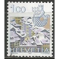 Швейцария. Знаки Зодиака. Водолей. 1982г. Mi#1222.