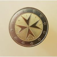 Мальта 2 евро 2016 UNC из ролла