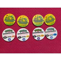 Фишки кепсы caps Черепашки Ниндзя tortues, turtles. Цена за все фишки.