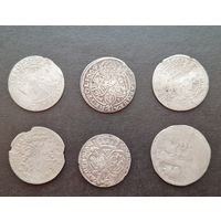 6 грошей 5 шт. плюс Пражский грош лотом