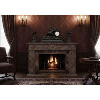 Антикварные каминные часы с боем