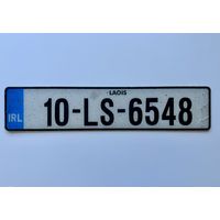 Номерной знак. Ирландия.