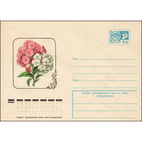 Художественный маркированный конверт СССР N 11944 (09.03.1977) Флоксы