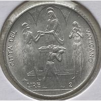 Ватикан 2 лиры 1968 г. В холдере