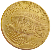 США, 20 долларов (dollars) 1924 г., Unc, двойной орёл Сен-Годена/ Saint-Gaudens double eagle, Au 900/ 33,437 г, KM #131 Доставка только при личной встрече, связь по телефону или мессенджеру.